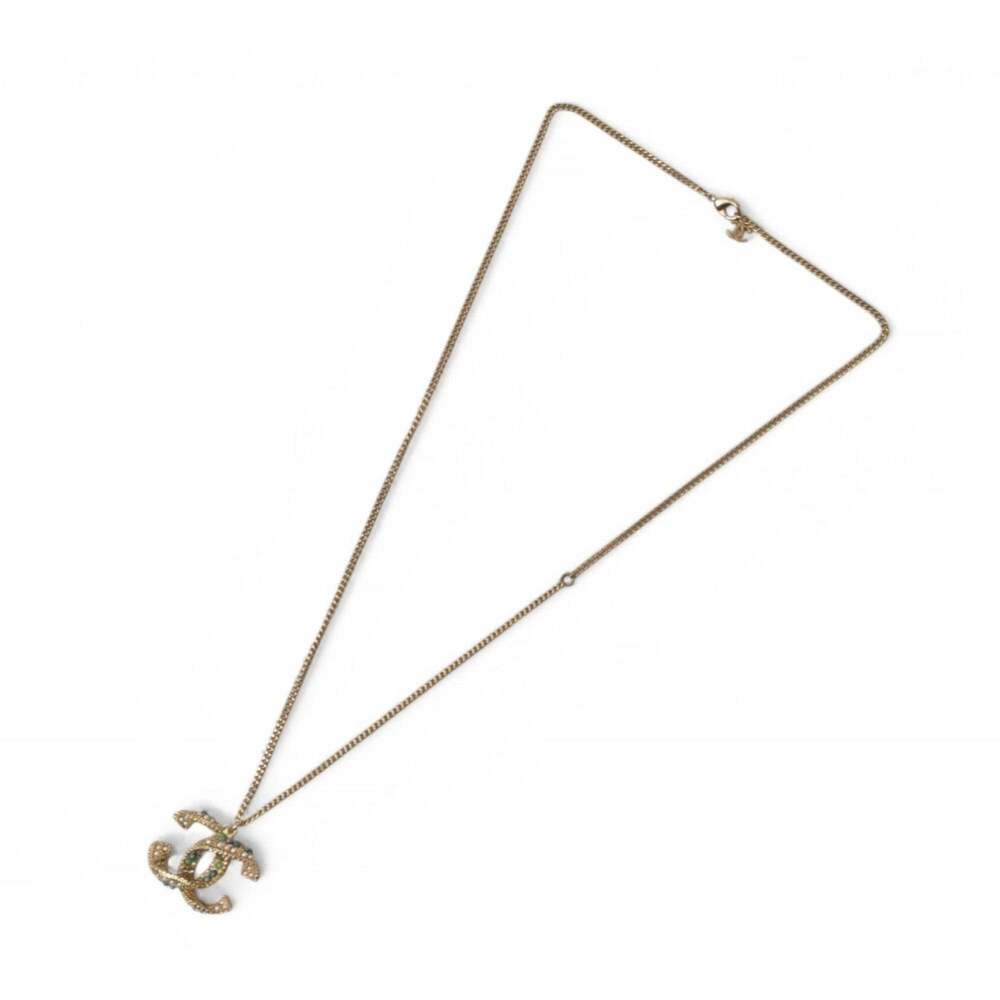 CHANEL Authentic Gold Logo Necklace - Picture 6 of 8